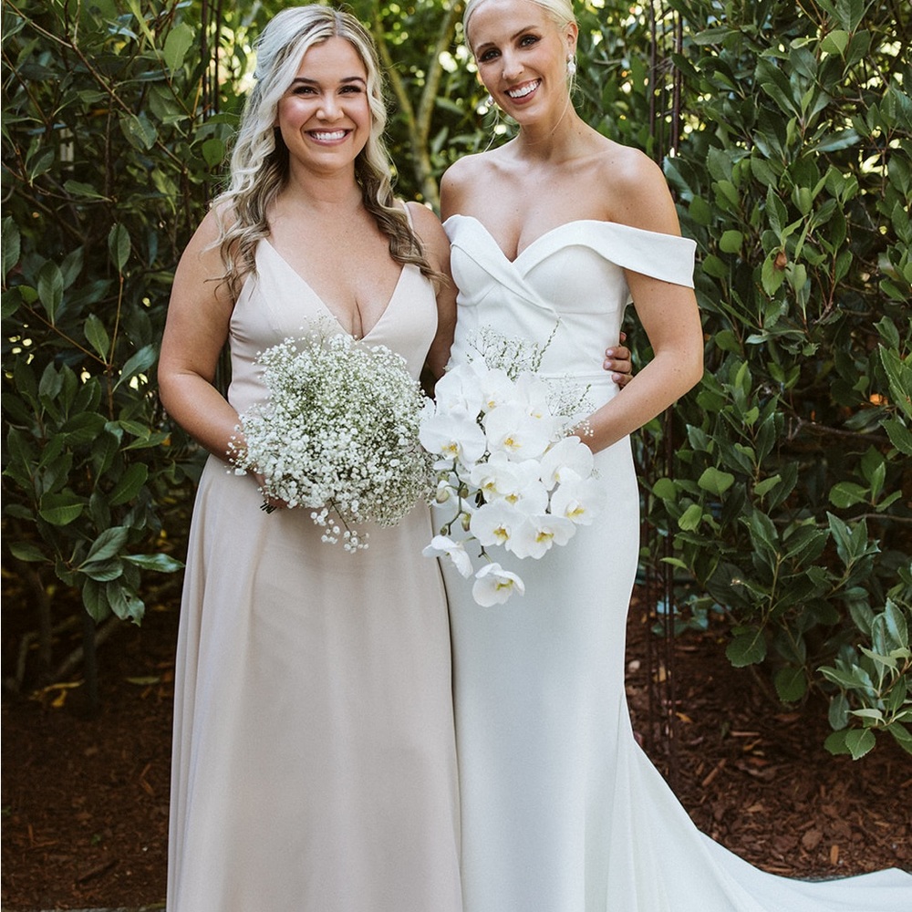 Jenny Yoo Bridesmaid  “ Dani “ Dress in Sand Dune sz 12